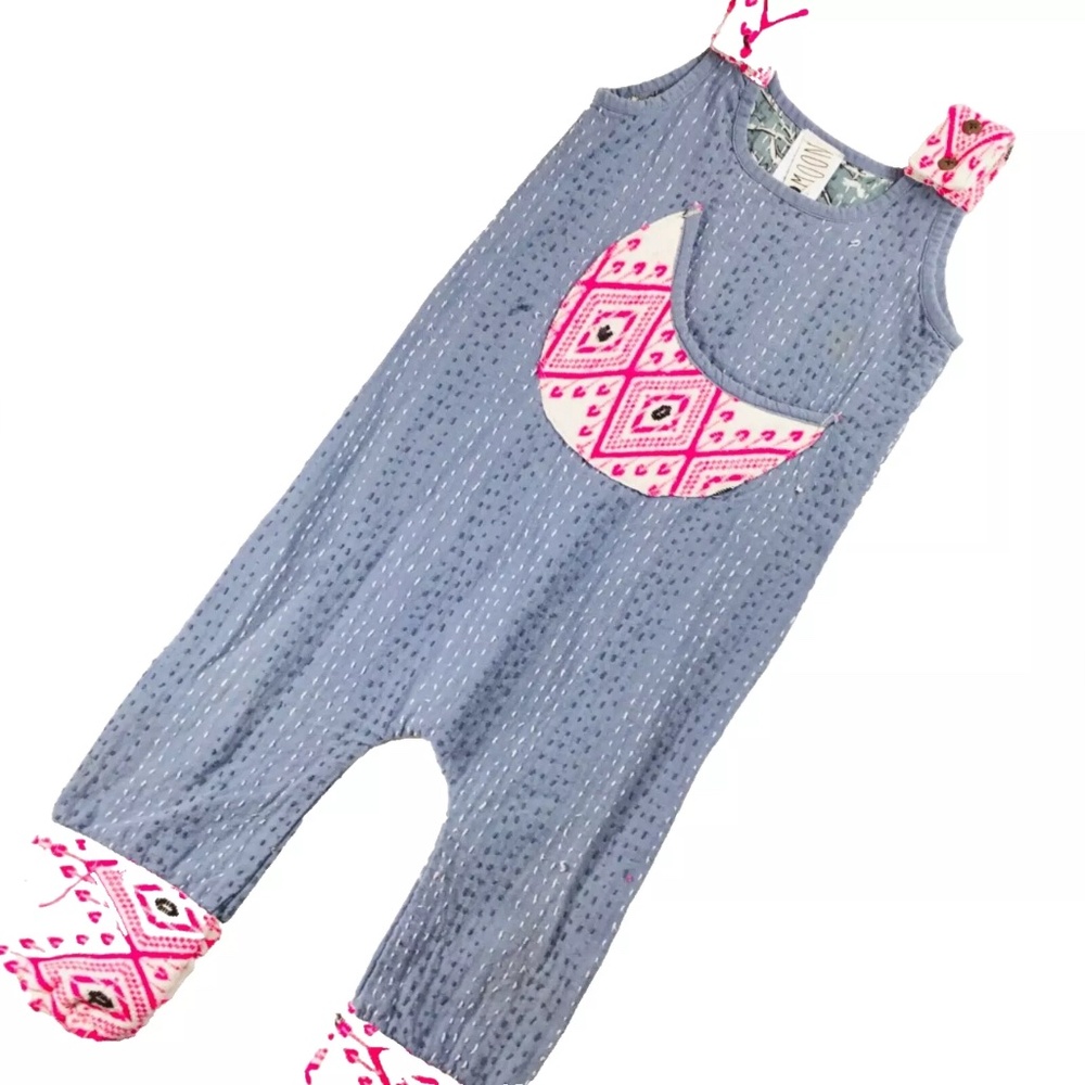 Little Moon Handmade Boho Toddler Jumper Romper Hippie Cotton USA Unique